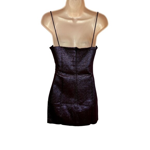 Bec & Bridge Black Starlights Metallic Mini Dress NWT - Size 6 - Picture 7 of 7